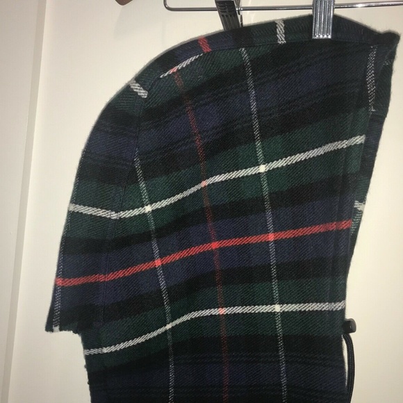 COPY - Balenciaga Blue Green Multi Wool Hoodie Logo Scarf - Picture 8 of 10